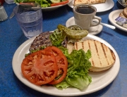 Bison Burger at Skylight Diner, NYC