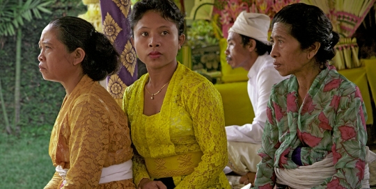 Guests and Priest at Ubud Wedding