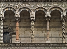Columns on Lucca Cathedral