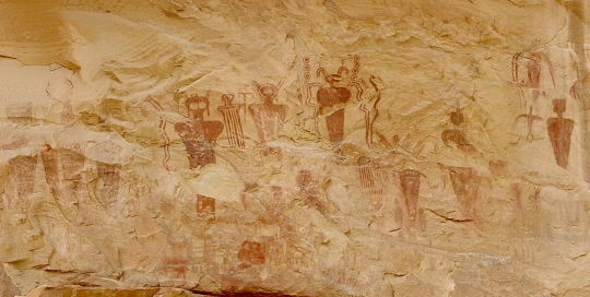 Pictographs at Butler Wash