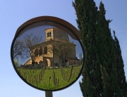 Tuscan Mansion in Mirror