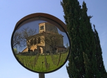 Tuscan Mansion in Mirror
