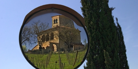 Tuscan Mansion in Mirror